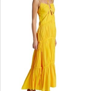 Jonathan Simkhai Lina Tiered Open-Back Maxi Dress